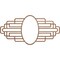 Ekena Millwork Elizabeth Wood Fretwork Prcd Ceiling Medallion, Walnut, 30"W x 15"H x 8 1/4"IW x 14 1/4"IH x 1/4"T CMWP30X15X0250EBWA - alternate 1